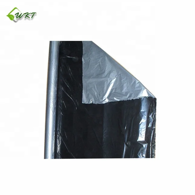 
black/silver/white/blue biodegradable plastic agricultural mulch film price 