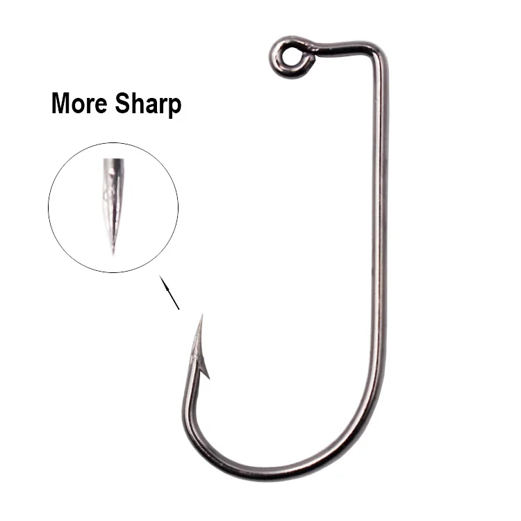 

HS9147 Factory Wholesale ABERDEEN JIG High Carbon Steel Fly Fishing Hook, Black