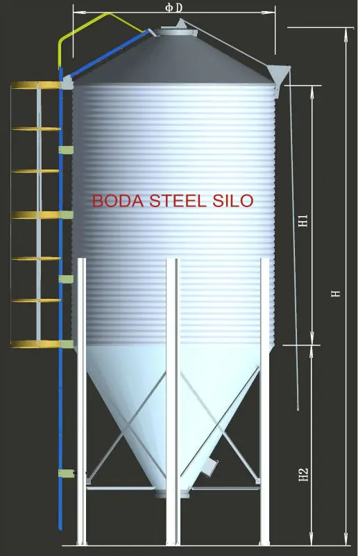 Small Steel Silo For Sale/steel Hopper/ Feed Silo Buy Small Grain