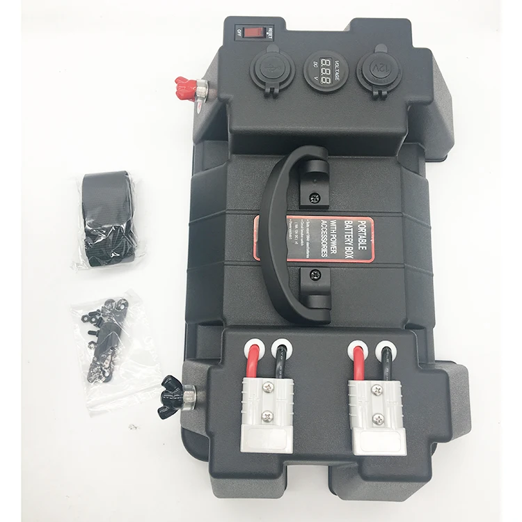 Outdoor Plastic Waterproof 12v Battery Box Camping Adventure Battery