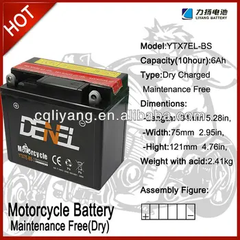 Batteries For Motorcycle 250cc / 200cc / 150cc/ 125cc - Buy Motorcycle