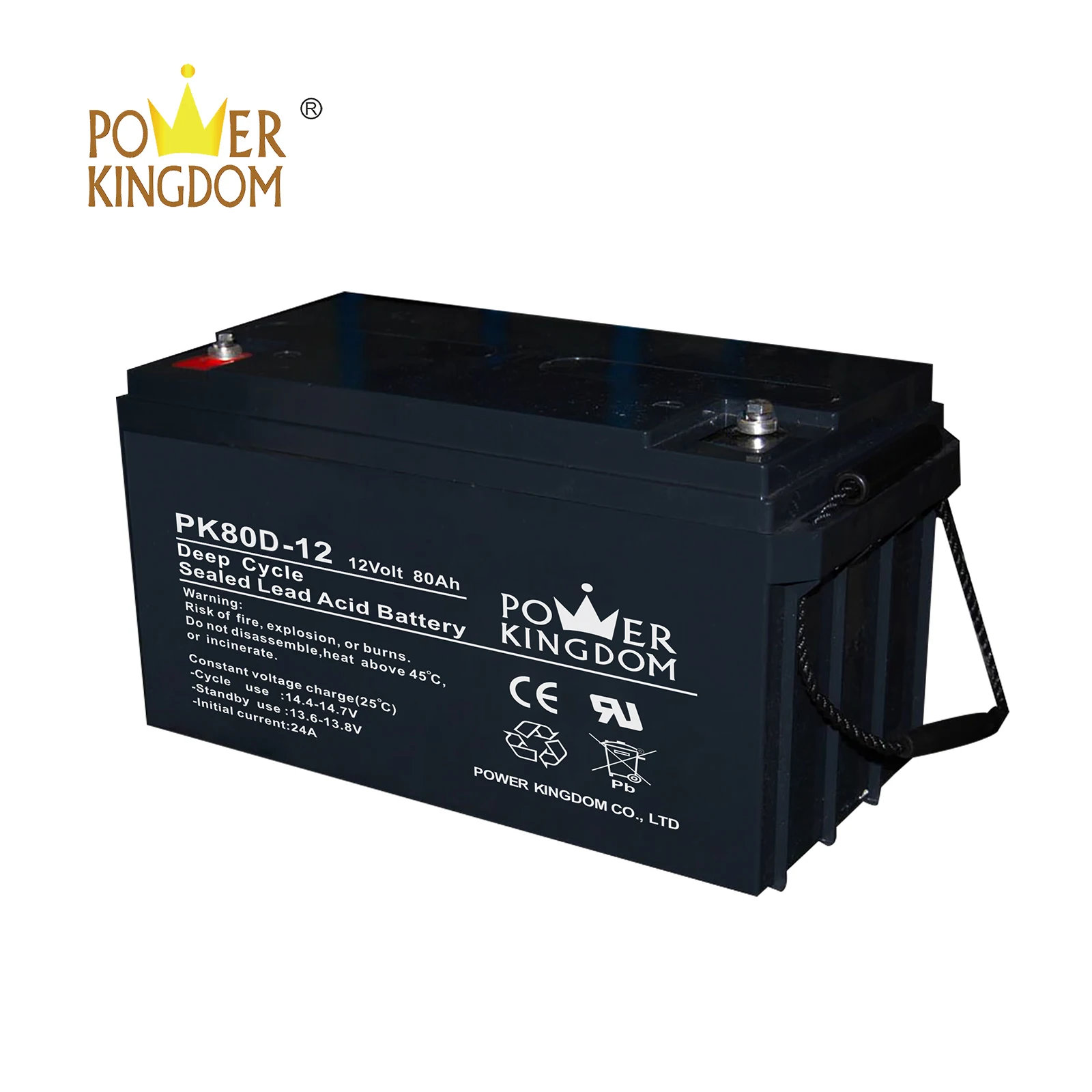 Power Kingdom flooded deep cycle battery wholesale deep discharge device