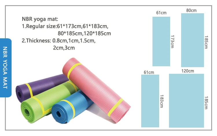 different sizes of yoga mats
