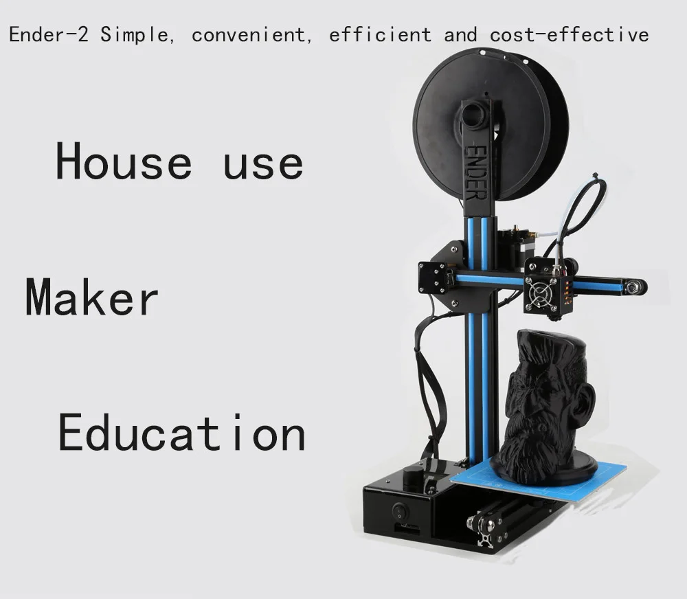 New Ender Two Low Price 3d Portable Printer Machine Diy Kits - Buy 3d