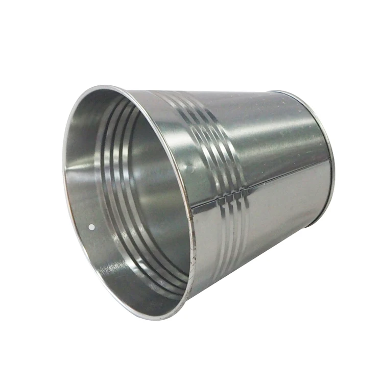 Small Metal Wholesale Metal Bucket For Plant Rolling Garden Bucket