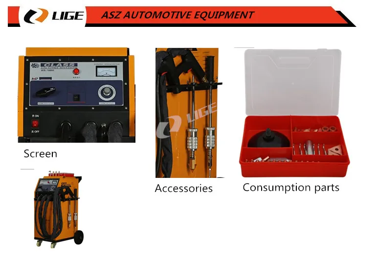 LIGE cheap portable car body repair spot welder dent repair for welding machine dent puller