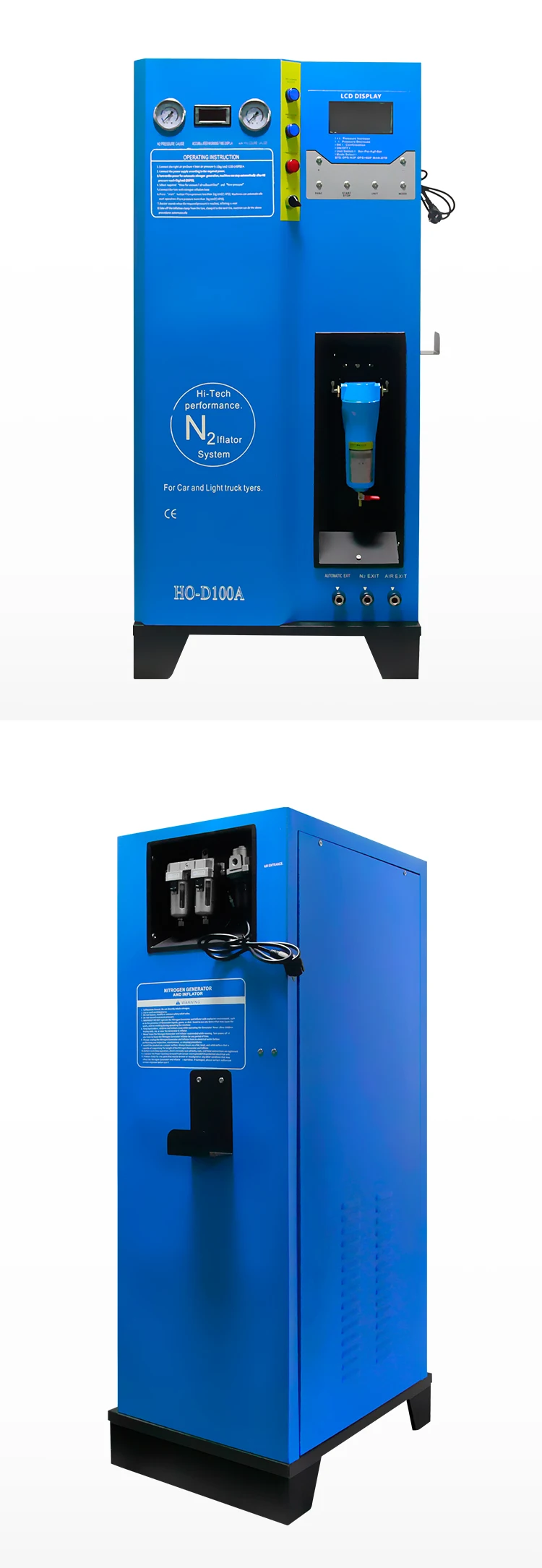 96% purity tire nitrogen generator machine for trucks and cars manufacturer
