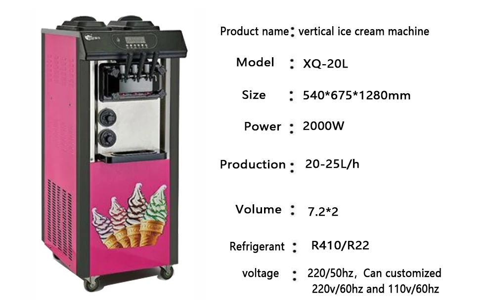 20l Popular Soft Ice Cream Machine For Factory Price Buy Ice Cream