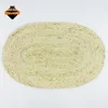 Corn husk wholesale dining table mat oval woven placemats for tableware