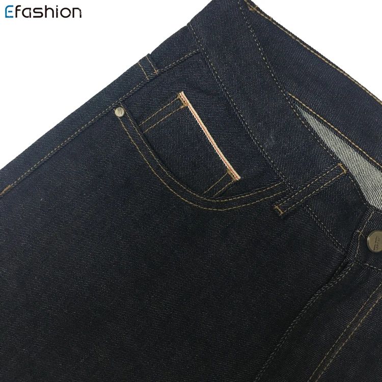 

2021 hot sale high quality small OEM quantity factory price japanese selvedge no wash denim jeans men straight jeans