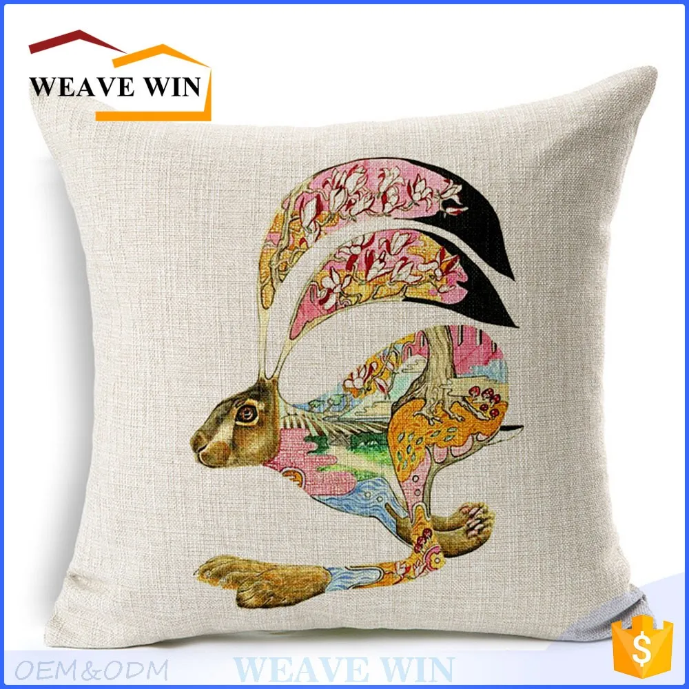 Custom Decorative 100% Cotton Printed Throw Pillow Case Cushion Cover - Buy Custom Decorative ...