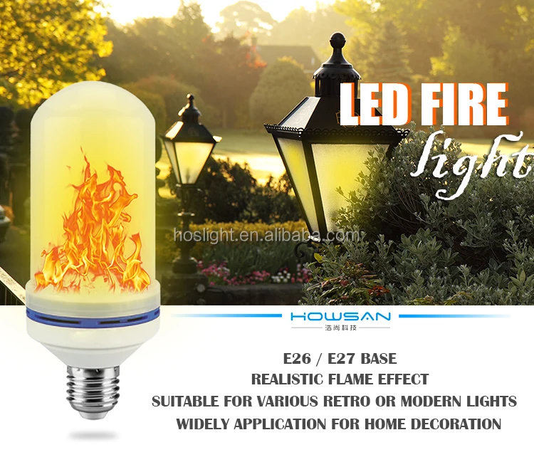LED flame effect bulb