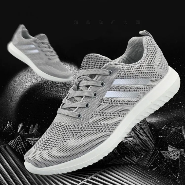 

Latest fancy men sports shoes wholesale factory price direct sell men sneakers, Grey,black,