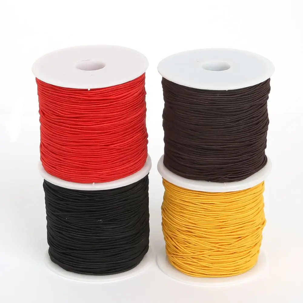 

0.8/1/1.2/1.5 mm Round Beading Stretch Thread Elastic Cord For DIY Bracelet Necklace Jewelry Material Sewing Accessories Supply, 3 colors available