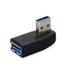 Right Angle 90 Degree Super Speed USB 3.0 Vertical Male to Female Adapter Coupler Connector