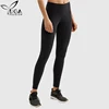 Woman Dri Fit Work Out Gear Wicking Athletic Apparel Sexy Tights in Black