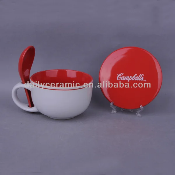 Ceramic Soup Mug With Lid And Spoon Buy Soup Mug With Lid,Ceramic