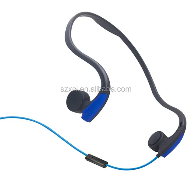 

High Quality Wired Bone Conduction Headphones Sport Earphones With Mic, Black,orange,blue