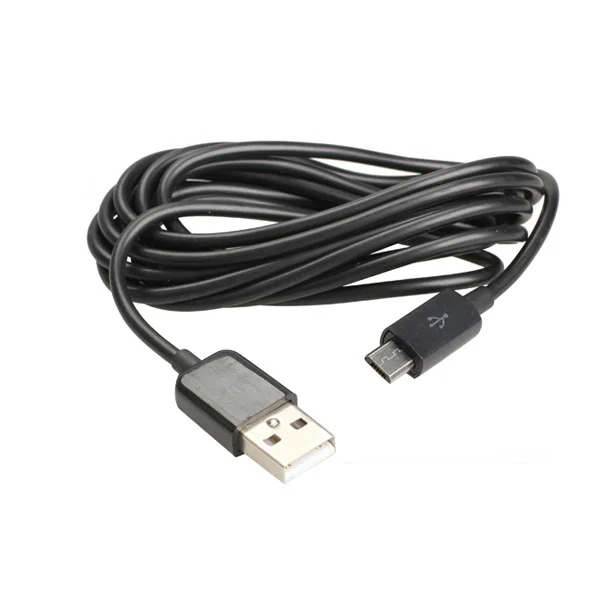 

2m dual micro cable usb charging data power cable portable black with bulk package, Black and white