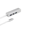 USB Type C Hub 3 Multiport Micro USB 3.0 with RJ45 Lan Ethernet Connector Type C Adapter Cable for MacBook