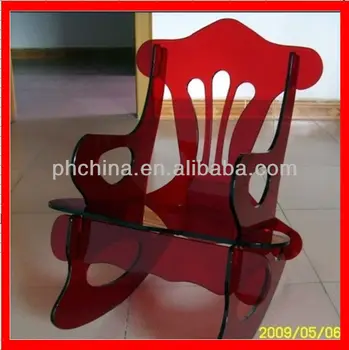 Jac 260 Customised Red Acrylic Chair Lucite Plexigl Rocking Jac 260 Customised Red Acrylic Chair Lucite Plexigl Rocking Color Perspex