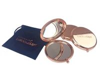 

Stainless Steel Rose Gold Round Double Sides Custom Compact Mirror