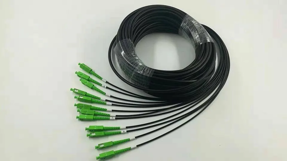 Outdoor Armored Waterproof Pigtails Patch Cord 2 4 6 8 12 Core Fiber
