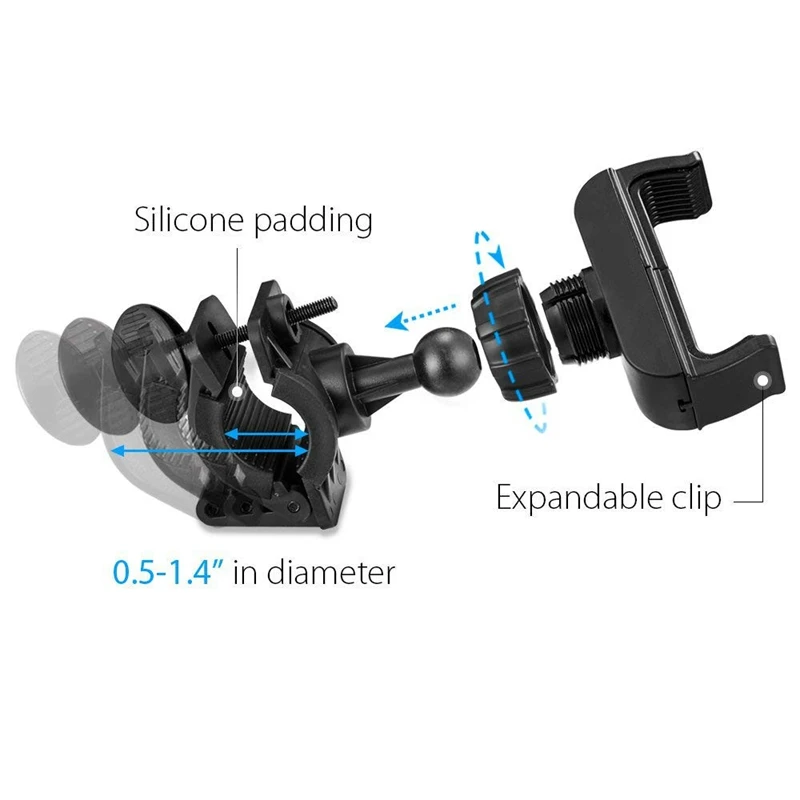 2018 Universal Motorcycle Support Handlebar Bicycle Mobile Mount Bike Phone Holder For Smartphone