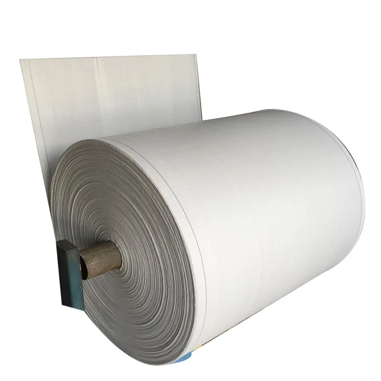 Large pp woven sack roll cheap white fabric roll