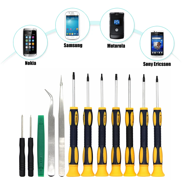 12 In 1 Pro Multi Cell Phone Repairing Screwdriver Screw Driver Set Pry