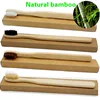 OEM Eco-Friendly Soft Bristle Adult Tooth Cleaning Bamboo Handle Charcoal Toothbrush