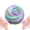 7oz Jumbo Fluffy Butter Slime Scented Therapeutic Putty with Bead Pastel Floam Cloud Rainbow Slime Stress Relief Toy for Kids