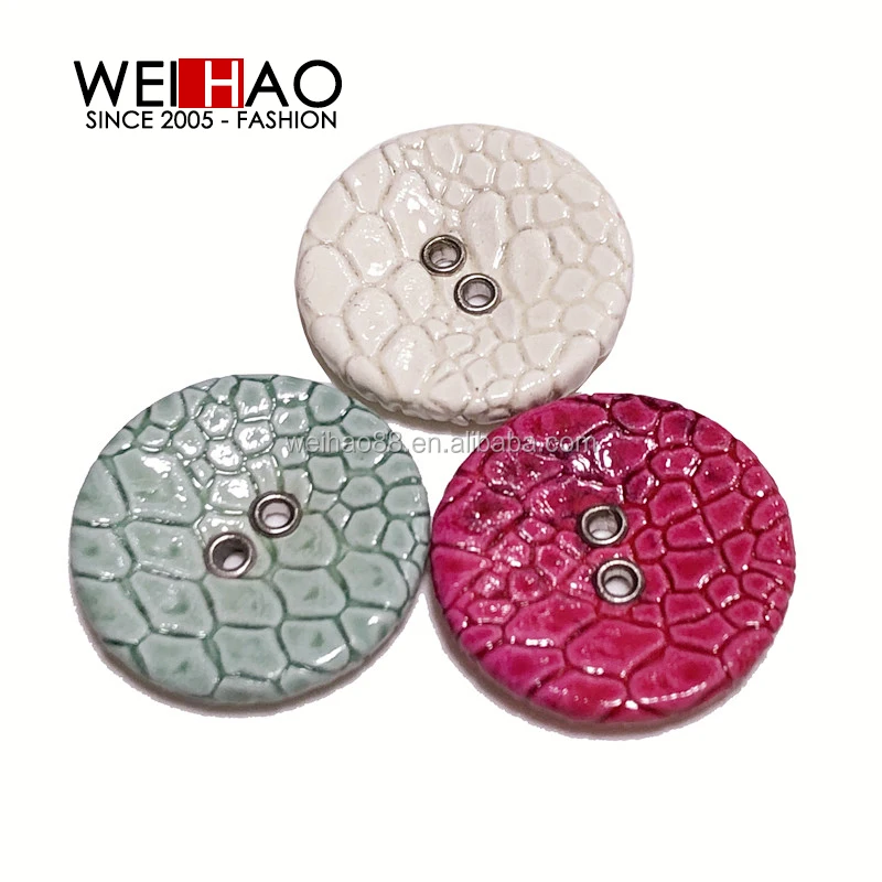 
Snake PU covered button, fashionable button with holes eyelets button 