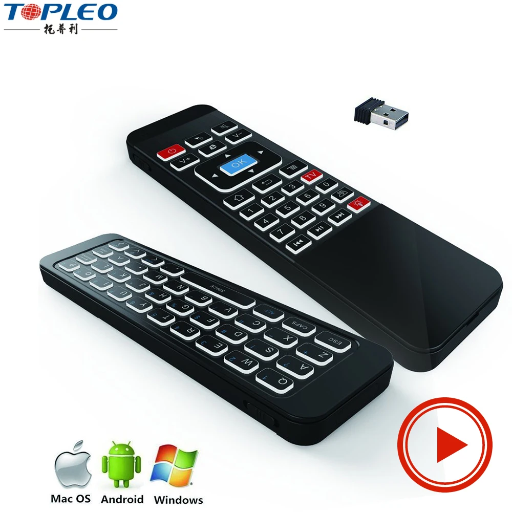

2.4G Wireless Air Mouse p3 backlit Keyboard Remote with Air Control Qwerty Keyboard for TV Box