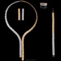 

Shining zircon Copper element 18k gold plated wedding fashion jewelry