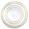 Wholesale dinnerware set plate fine bone china for wedding home table ware