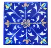Iron Wall Hook Blue Pottery Tiles