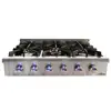 36 inch high end six burners gas range top with LED light