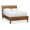 antique type solid wood furniture sleigh bed frame king size wooden bed
