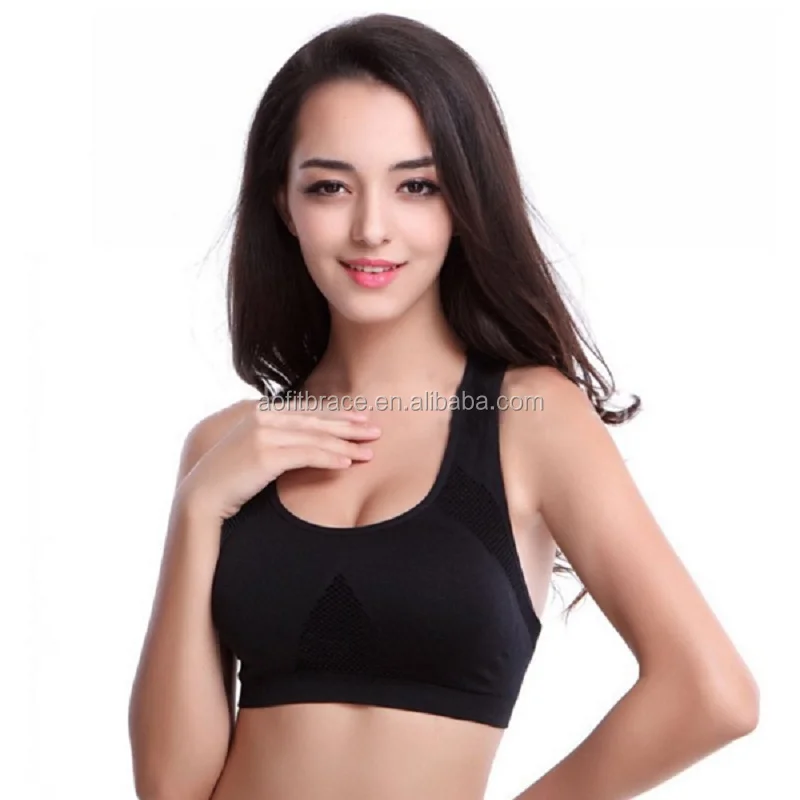 Women Fitness Yoga Sports Bra For Running Gym Adjustable Straps Padded