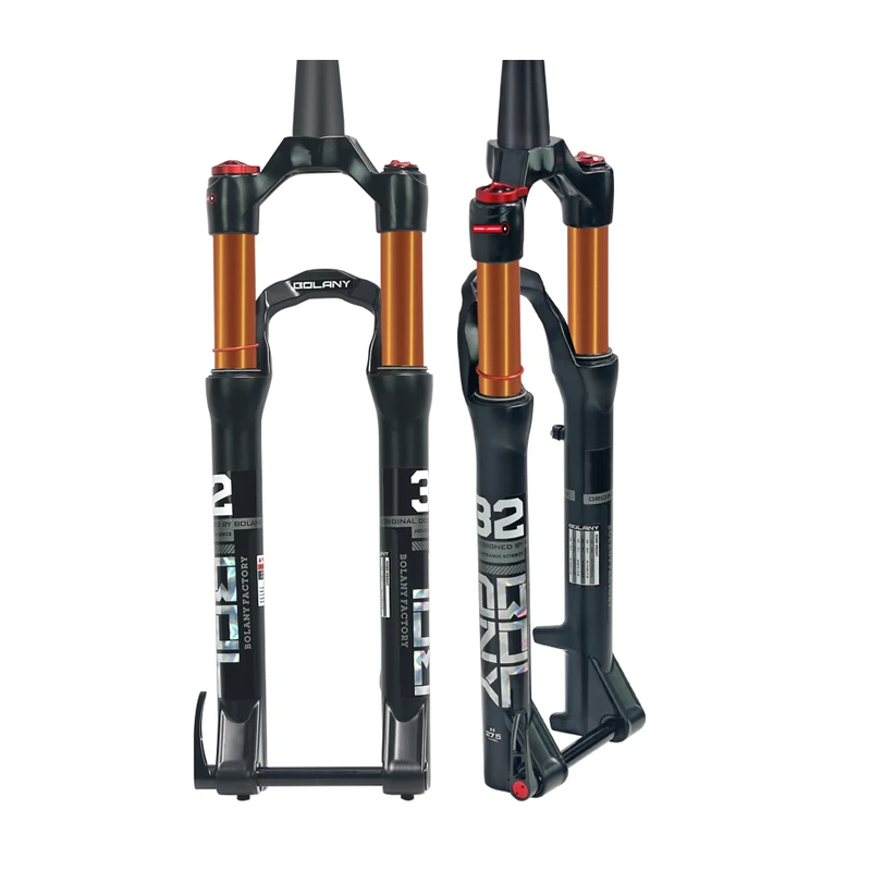 

wholesale suspension mountain 27.5 inch bicycle fork air pressure thru axle bike fork