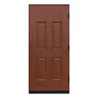 New Design Strong Impact Resistant Oval Glass Entry Door With Great Price