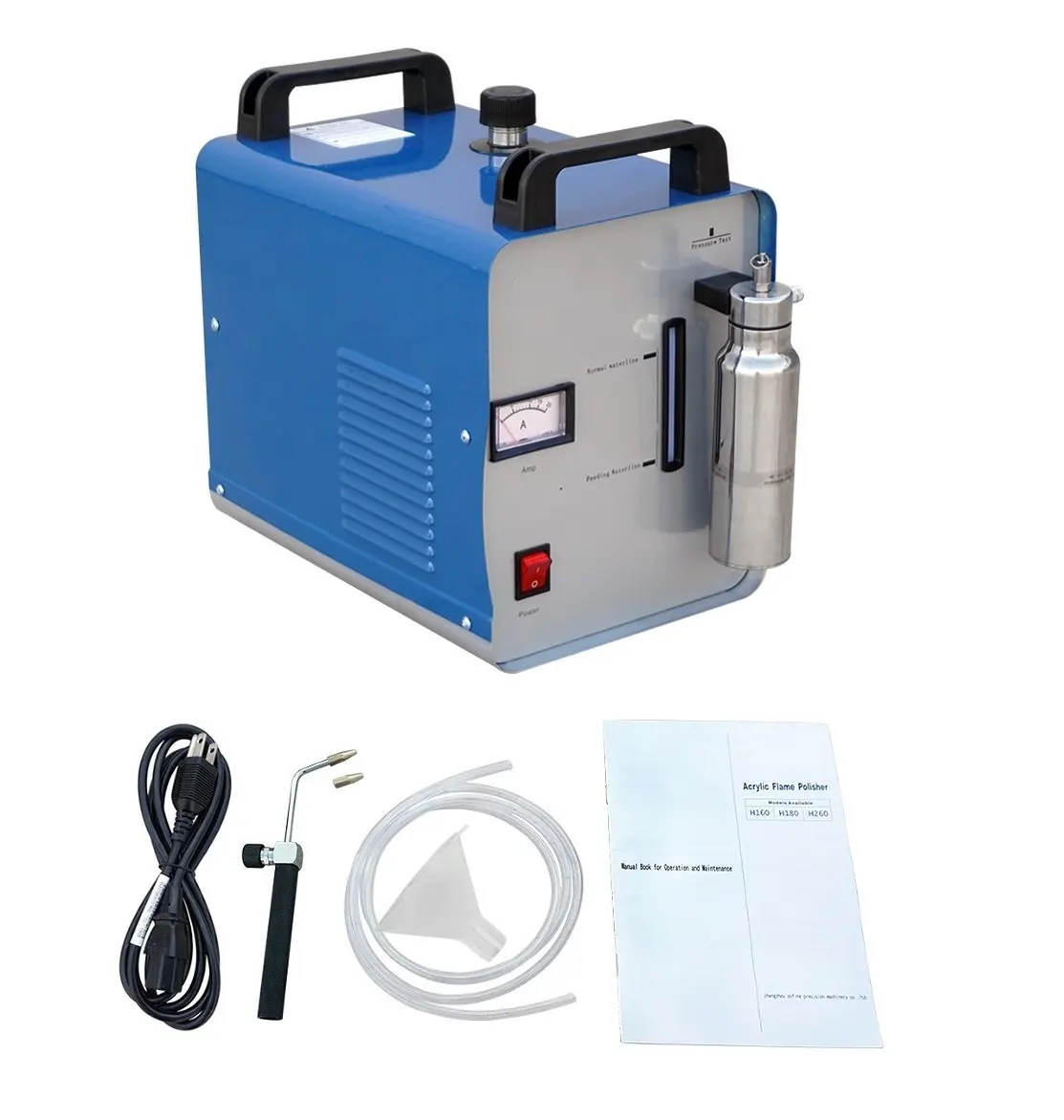 300W 75L Oxygen Hydrogen HHO Gas Flame Generator Torch Acrylic Polishing Machine