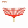 2019 hot cake 26 teeth red poly leaf garden small plastic rake