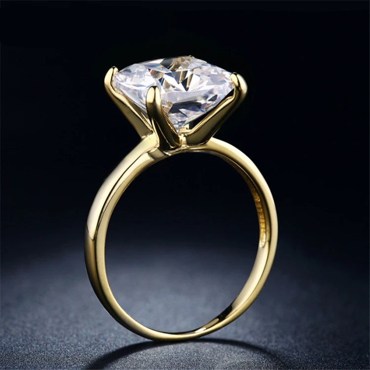 

High-grade gold plated tide ring high quality zircon 18KR011, N/a