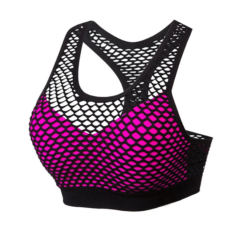 

Sports Bra Tank Fitness Shakeproof Padded Yoga Tops Women Workout Gym Vest, White;pink;blue black