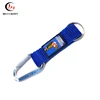 PVC Patch Key Chain Strap with Carabiner and Split Ring