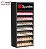 Commercial Shop Cigarette Retail Unique Wood And Acrylic Floorstanding Tobacco Display Stand