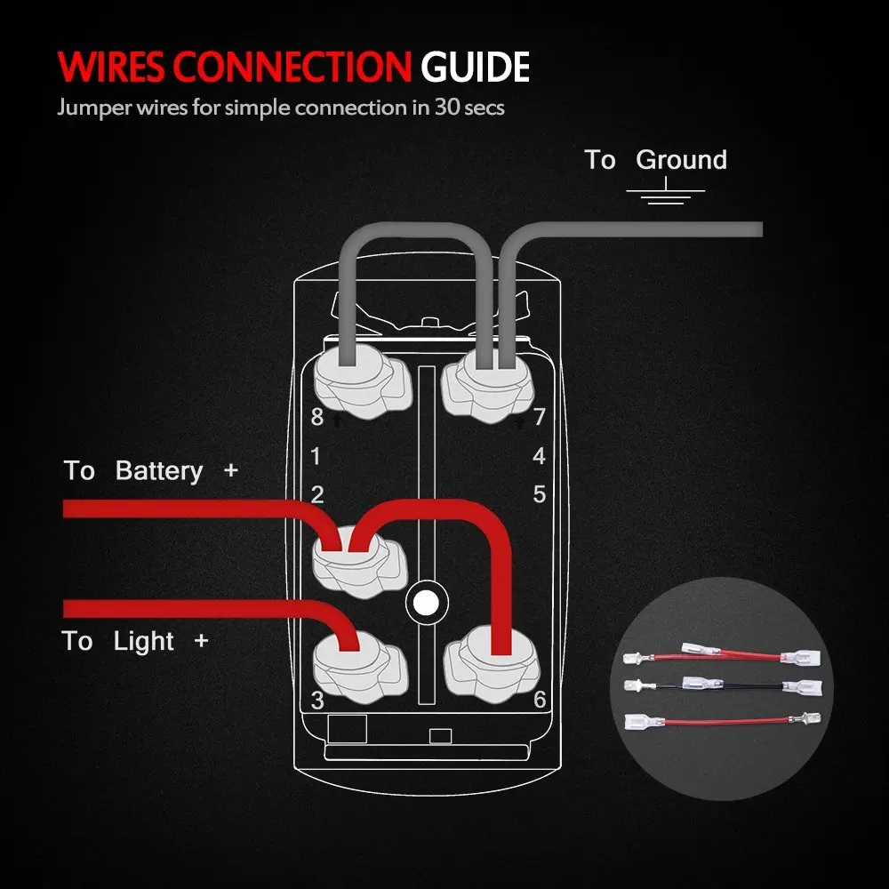 SCREAM OFF Details about   WHITE Laser Etched LED Rocker Switch 5 PIN Dual Light 20A 12V ON
