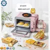 Multifunctional 3 in 1 multi function breakfast maker machine with toast oven coffee pot frying pan